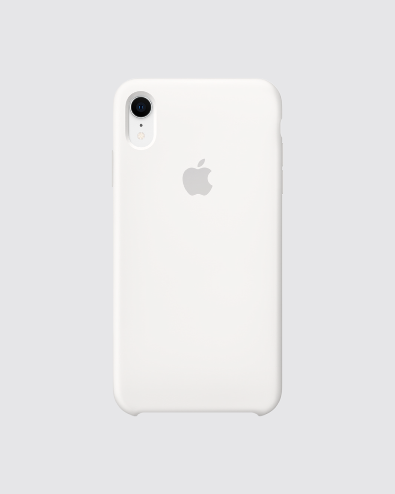 Capa em silicone para iPhone XR