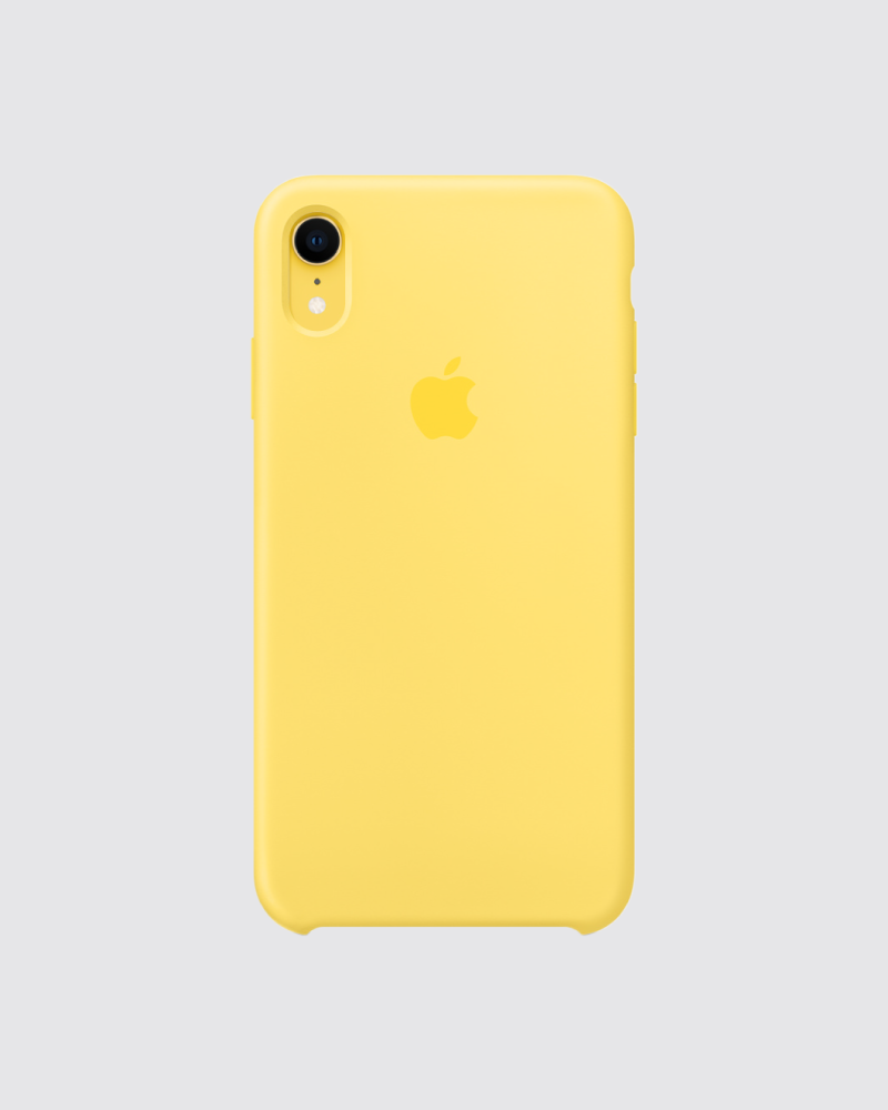 Capa em silicone para iPhone XR
