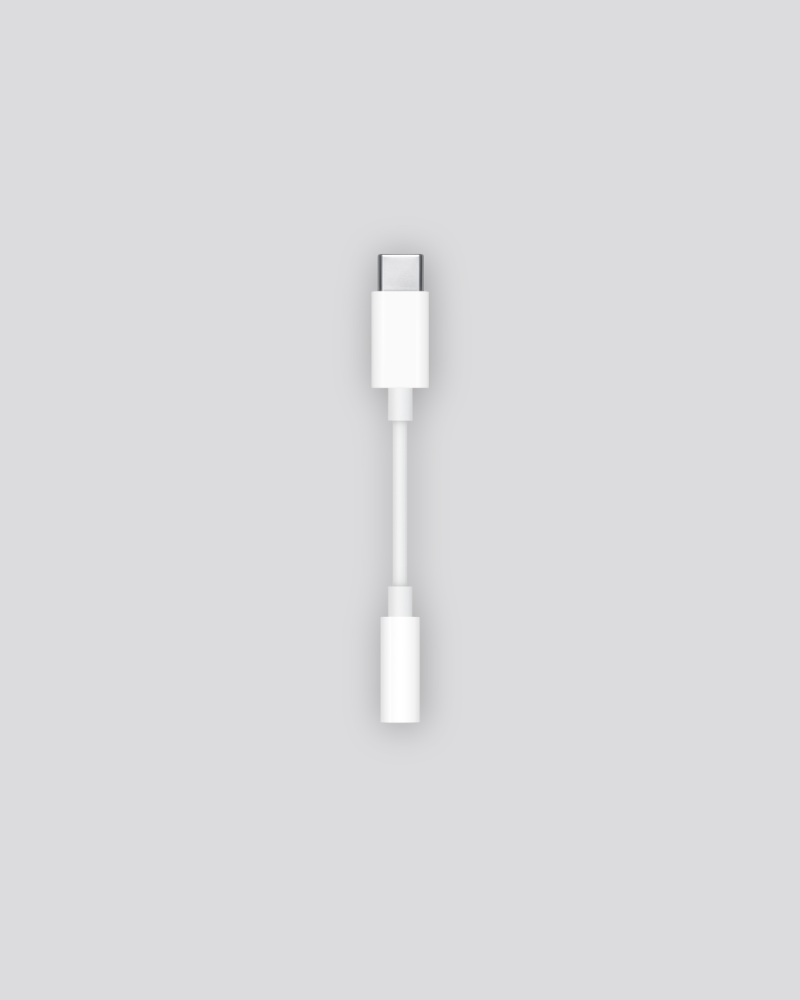 Adaptador USB-C para auscultadores de 3,5 mm