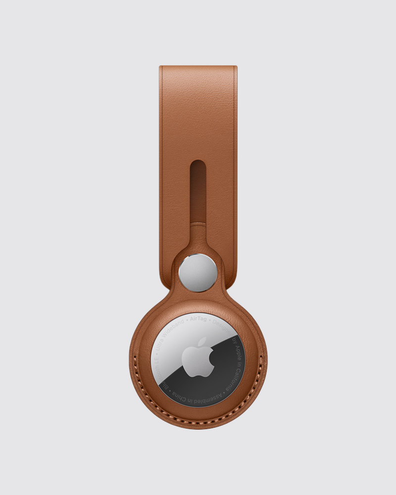 Porta-Chaves Loop em Pele para AirTag