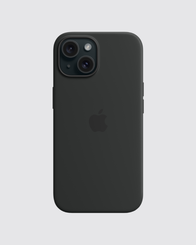 Capa em silicone para iPhone 15 Plus