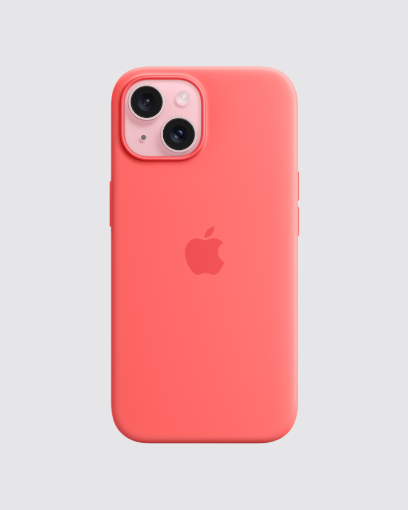 Capa em silicone para iPhone 15 Plus