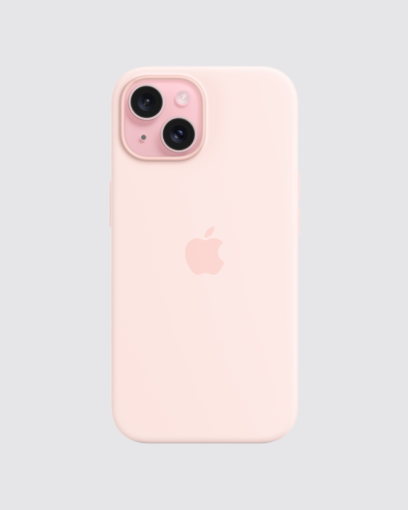 Capa em silicone para iPhone 15 Plus