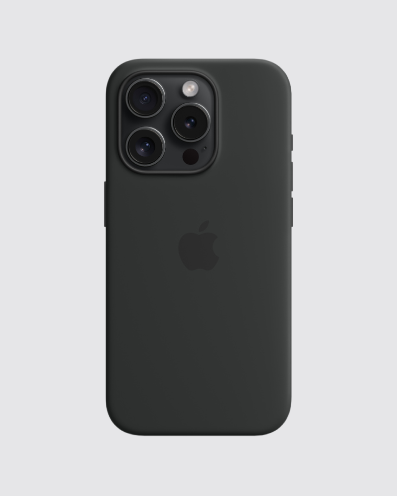 Capa em silicone para iPhone 15 Pro Max