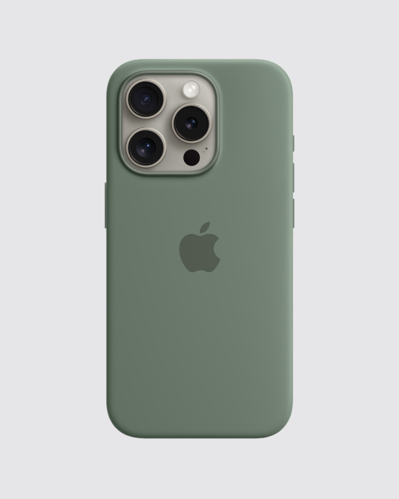 Capa em silicone para iPhone 15 Pro Max