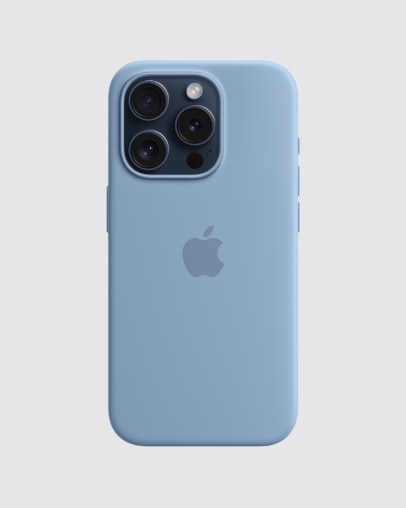 Capa em silicone para iPhone 15 Pro Max