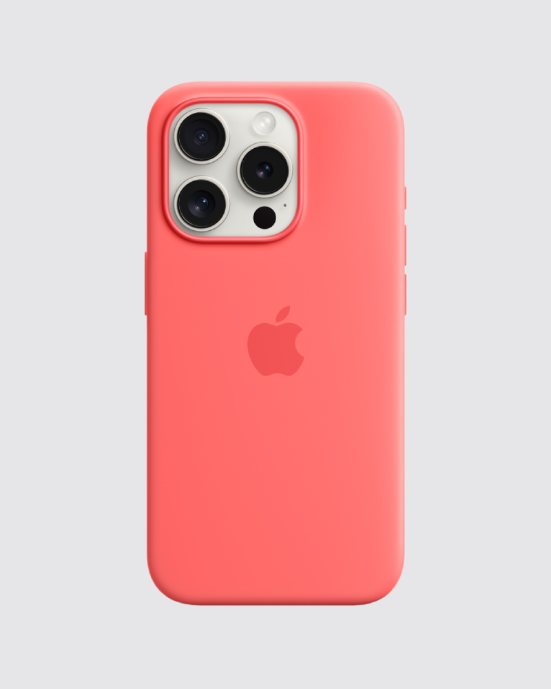 Capa em silicone para iPhone 15 Pro Max