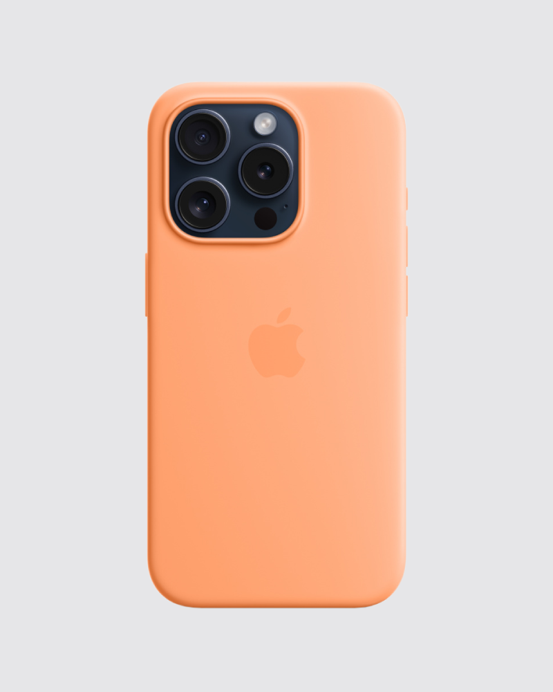 Capa em silicone para iPhone 15 Pro Max