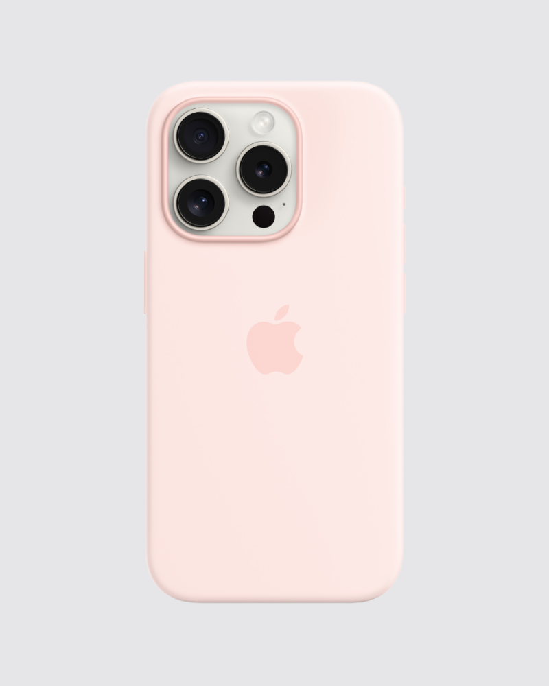 Capa em silicone para iPhone 15 Pro Max