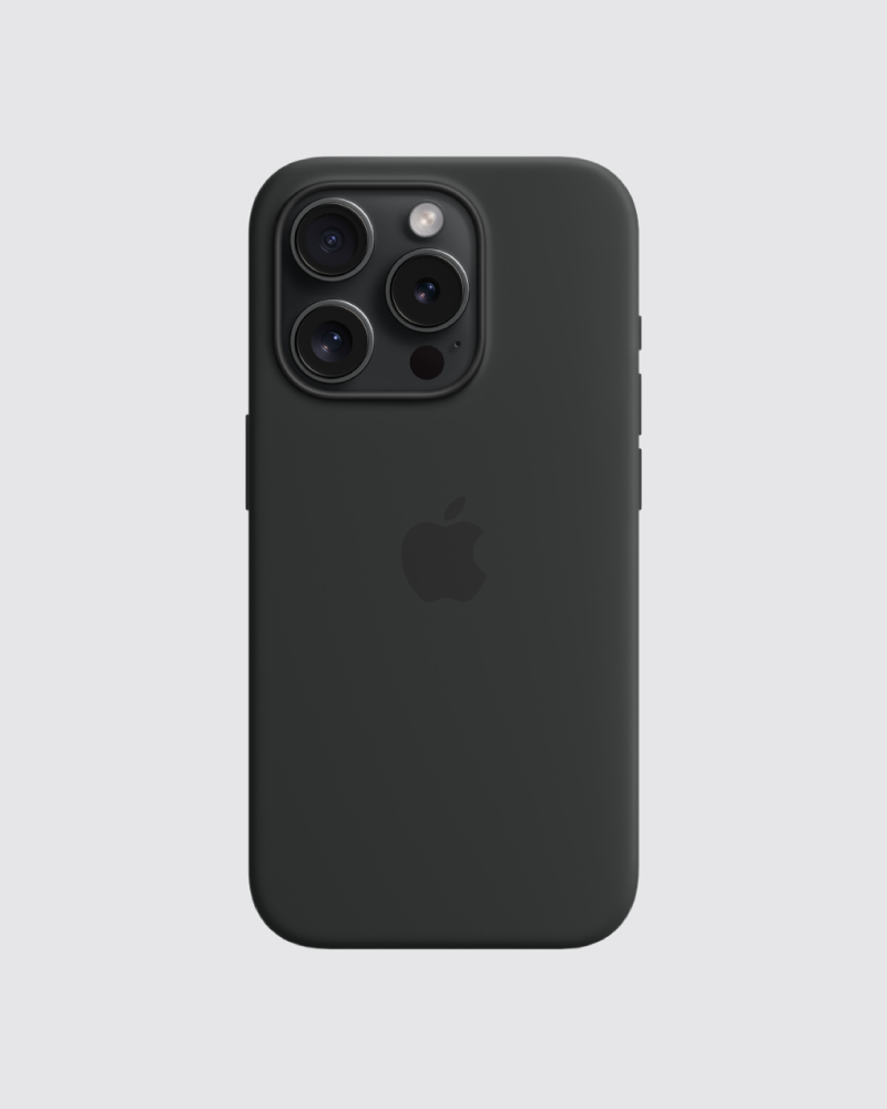 Capa em silicone para iPhone 15 Pro