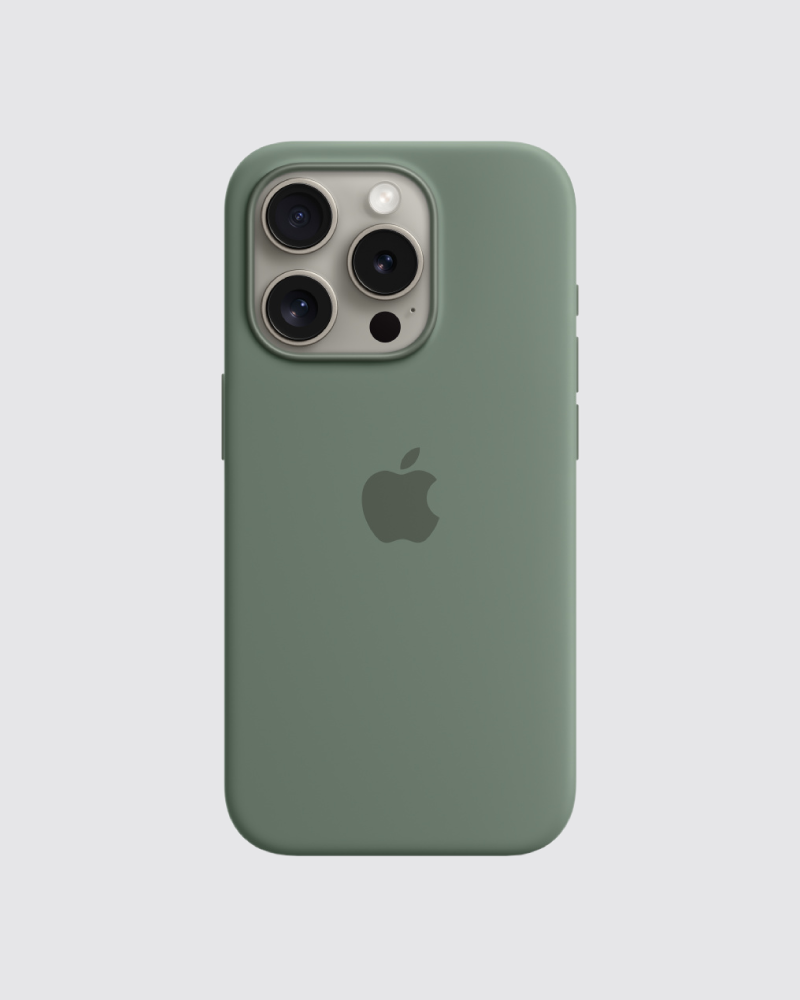 Capa em silicone para iPhone 15 Pro