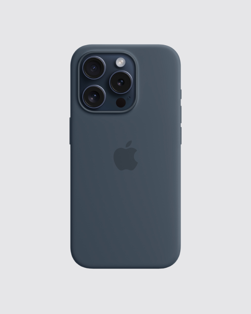 Capa em silicone para iPhone 15 Pro