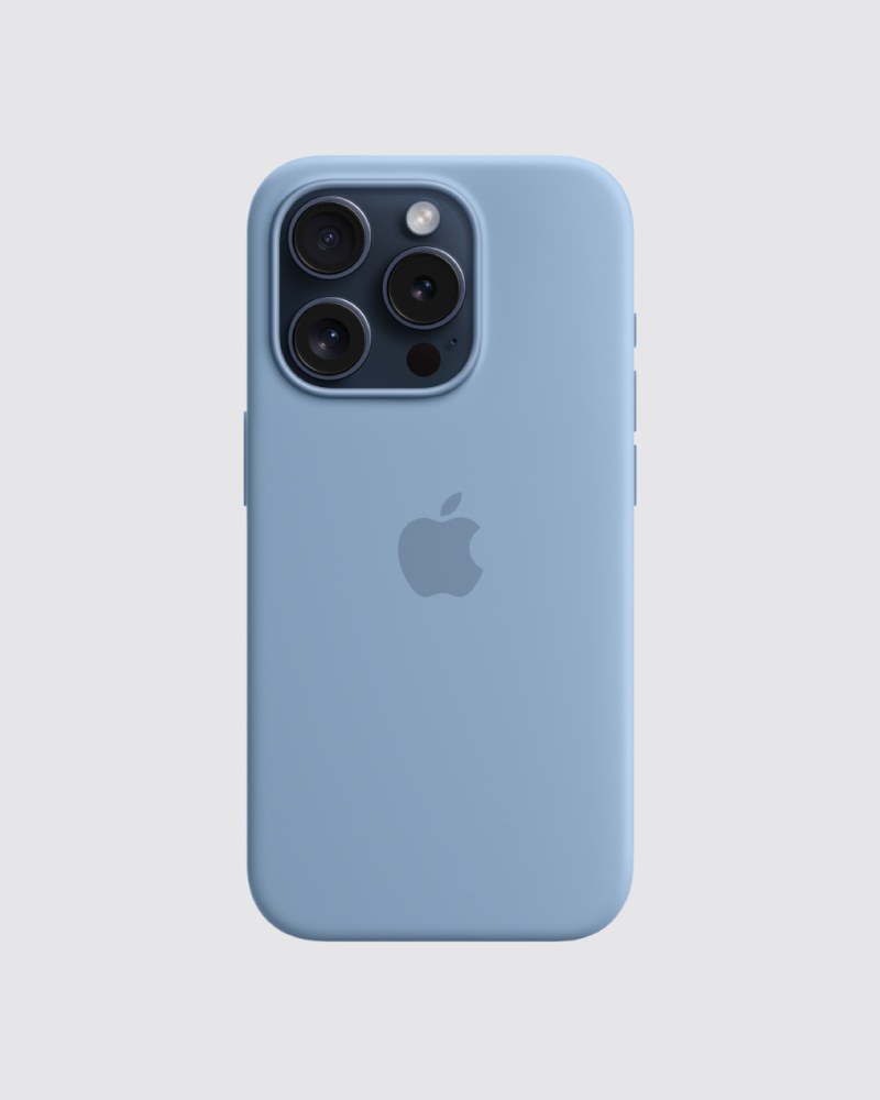 Capa em silicone para iPhone 15 Pro