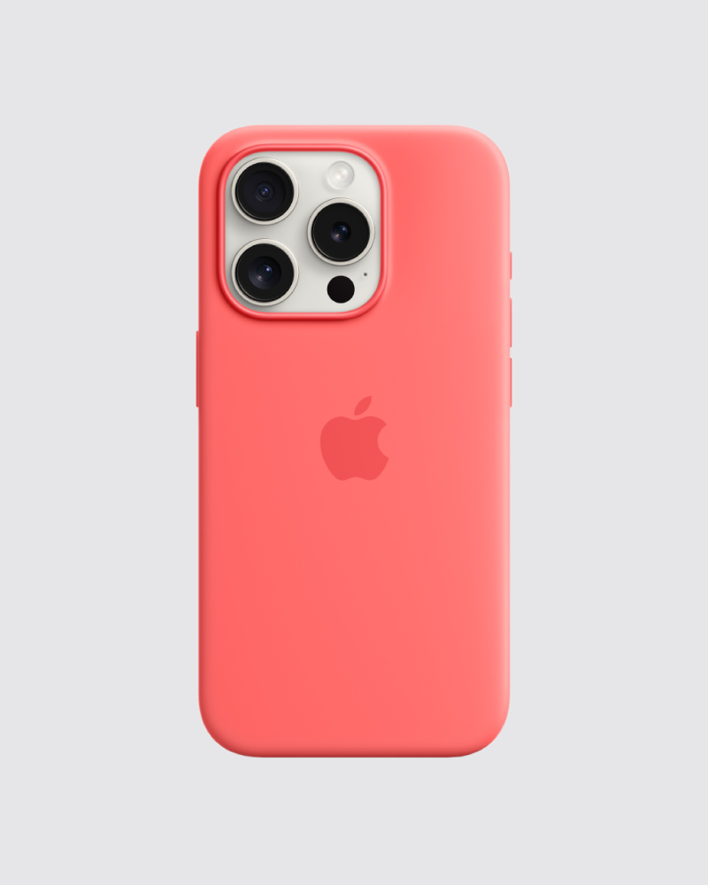 Capa em silicone para iPhone 15 Pro