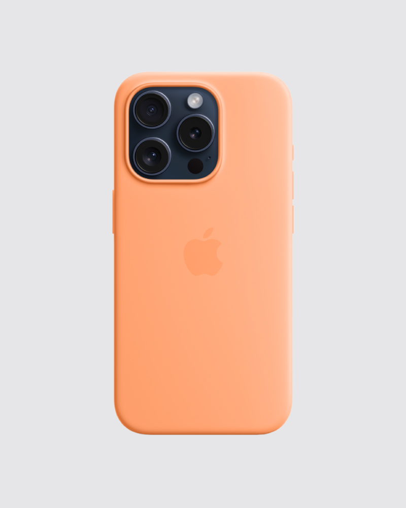 Capa em silicone para iPhone 15 Pro