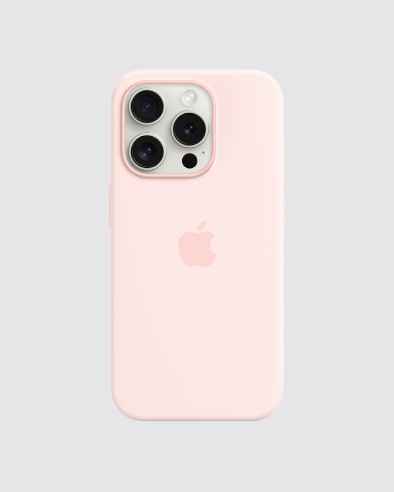 Capa em silicone para iPhone 15 Pro