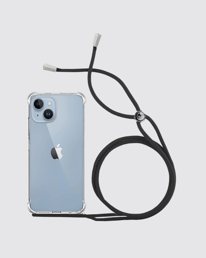 Capa Anti-Choque com Cordão preto